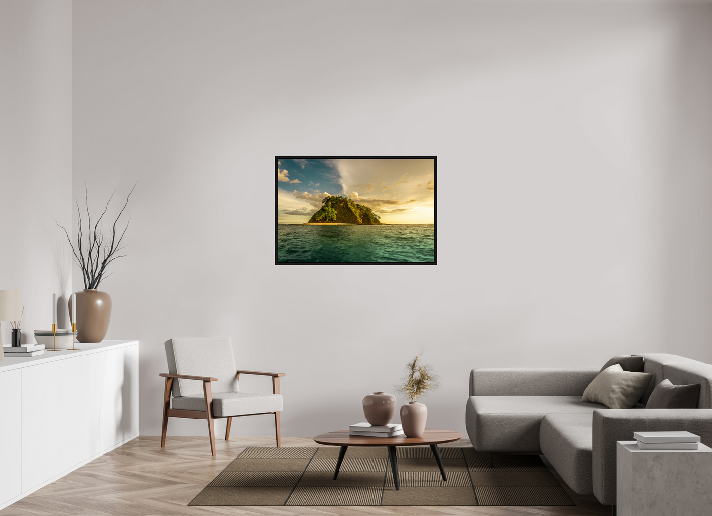 Aligned by Light - Isla Chora Sunset Beach Photography Print