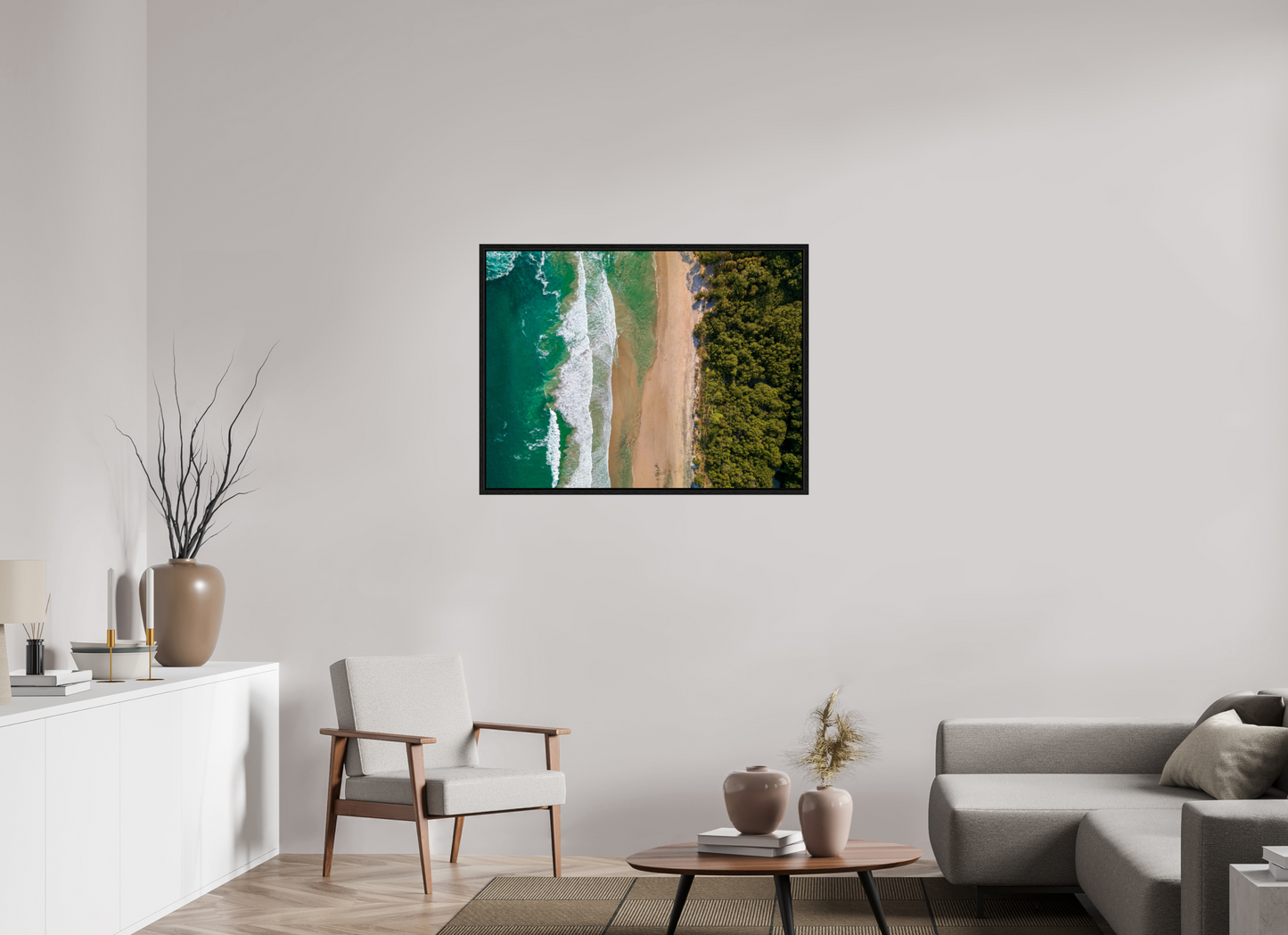 Edge of Paradise - Barrigona Aerial Beach Wall Art | Turquoise Ocean, Golden Sand & Jungle