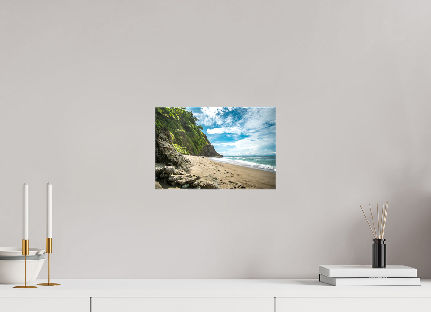 Untamed Peace - Playa Izquierda Coastal Wall Art Print | Turquoise Sea & Golden Sand