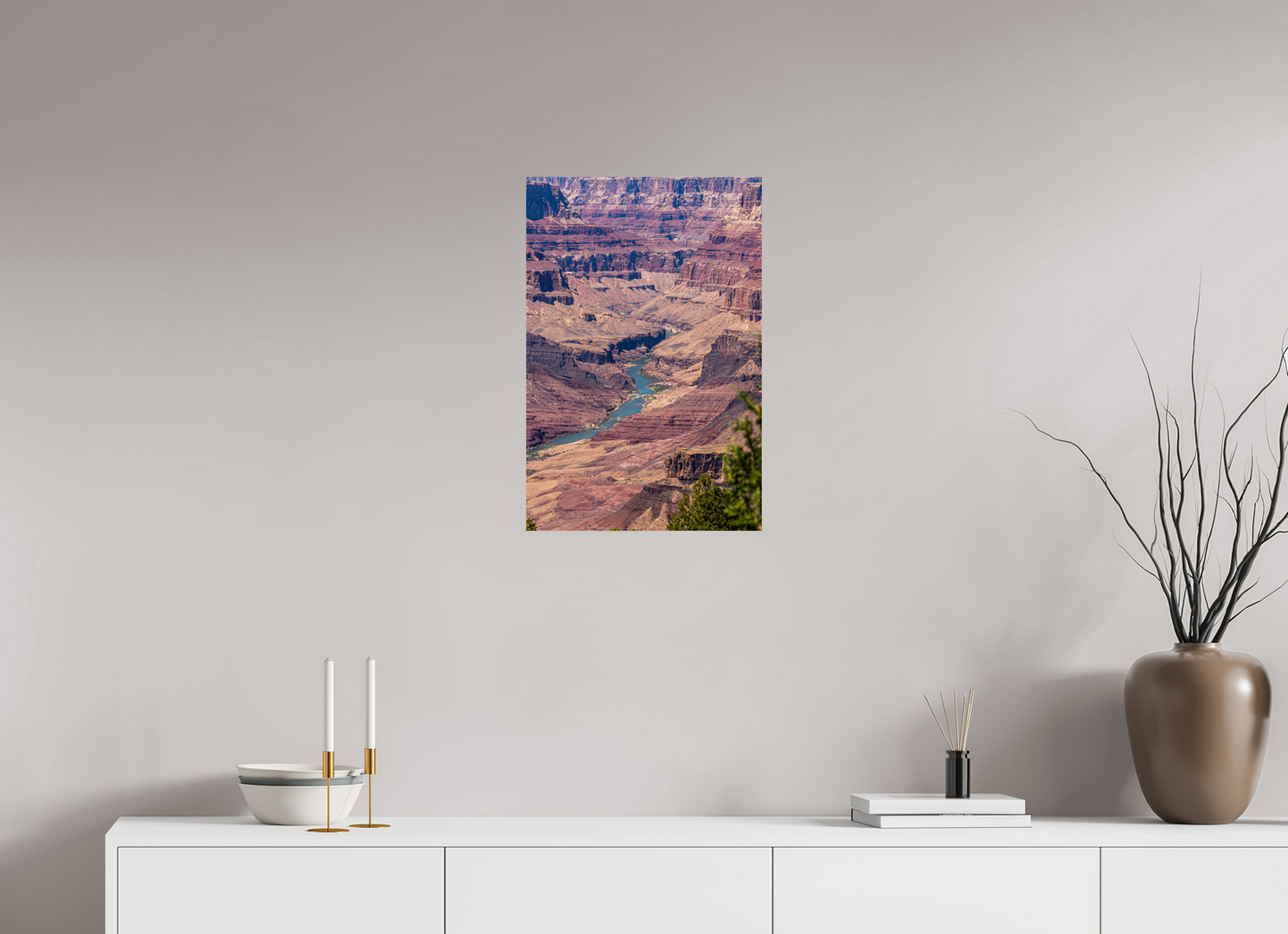 Beneath the Rim - Colorado River Grand Canyon Wall Art Print | Grand Canyon Close-Up Landscape