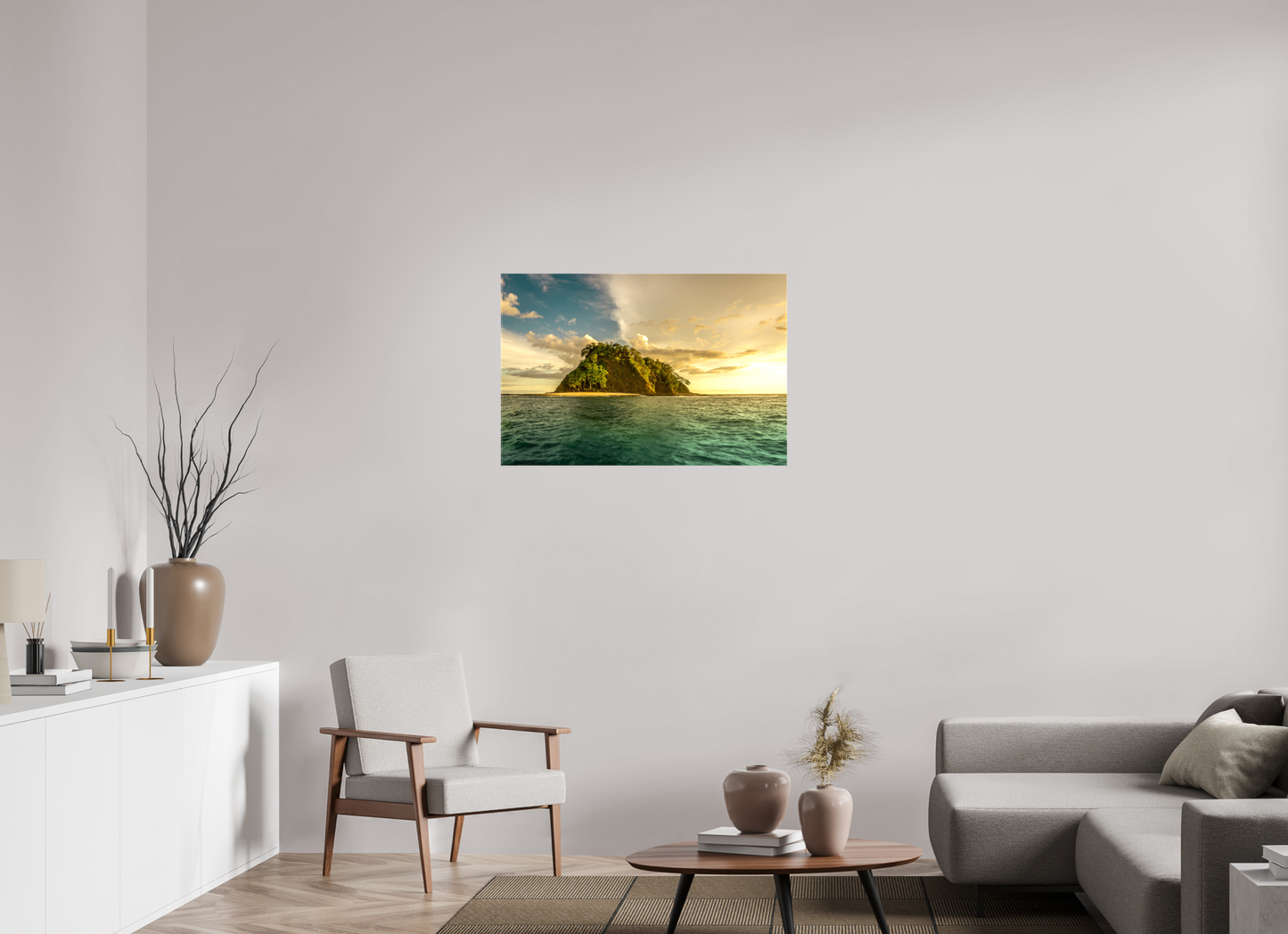 Aligned by Light - Isla Chora Sunset Beach Photography Print