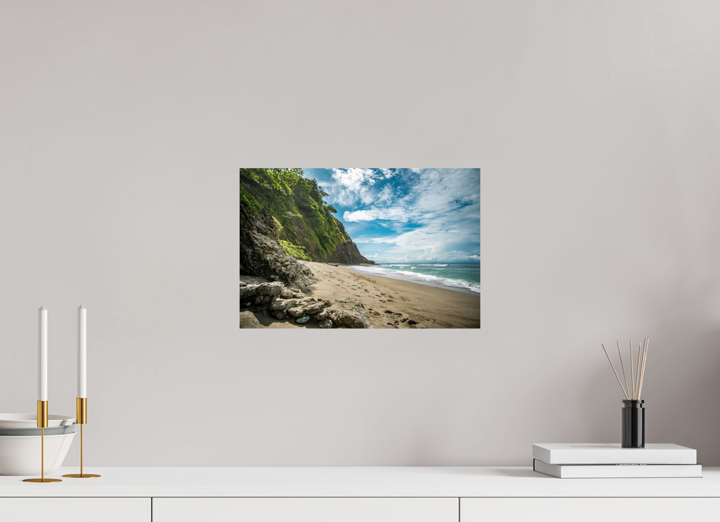 Untamed Peace - Playa Izquierda Coastal Wall Art Print | Turquoise Sea & Golden Sand