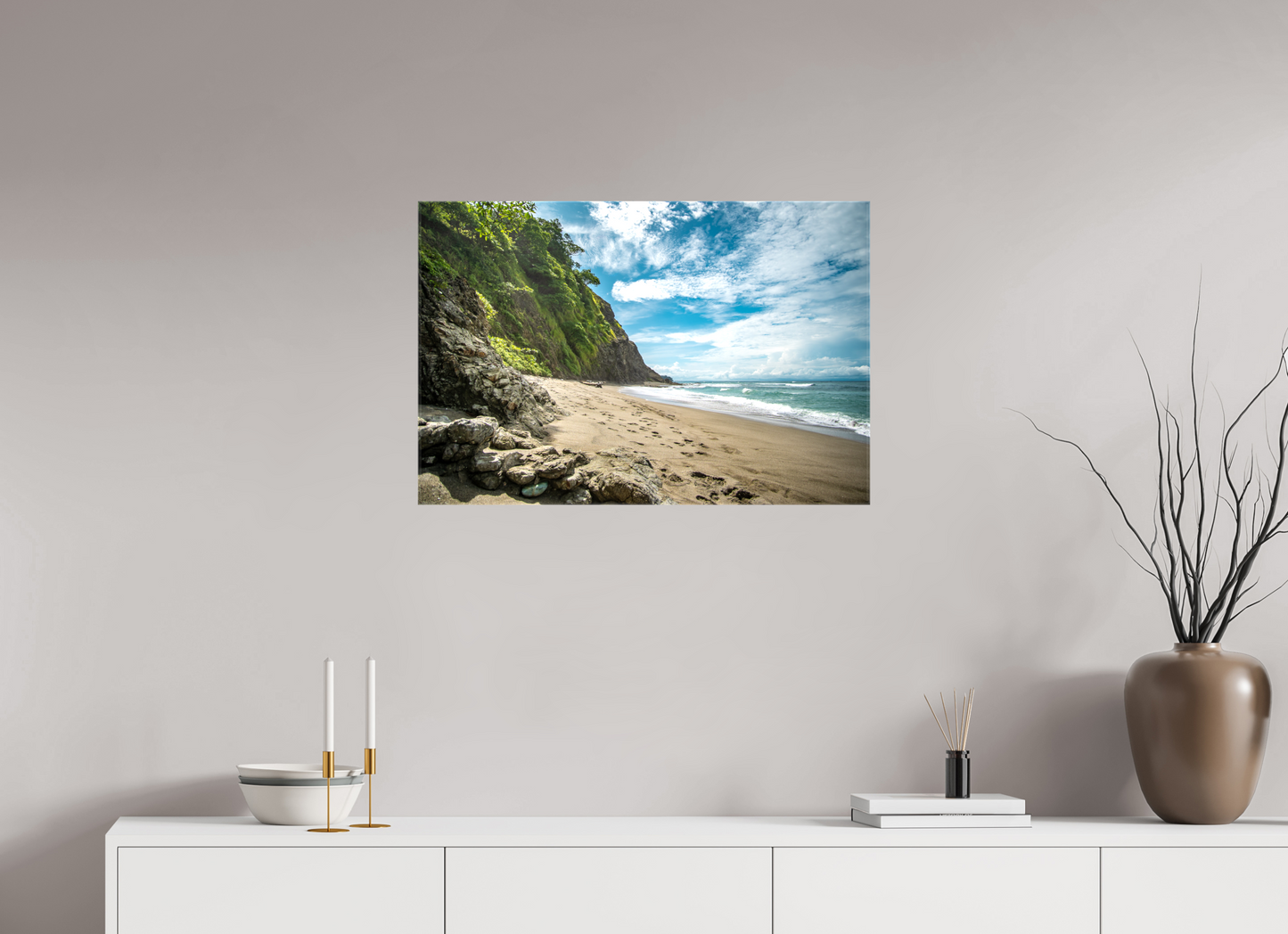 Untamed Peace - Playa Izquierda Coastal Wall Art Print | Turquoise Sea & Golden Sand