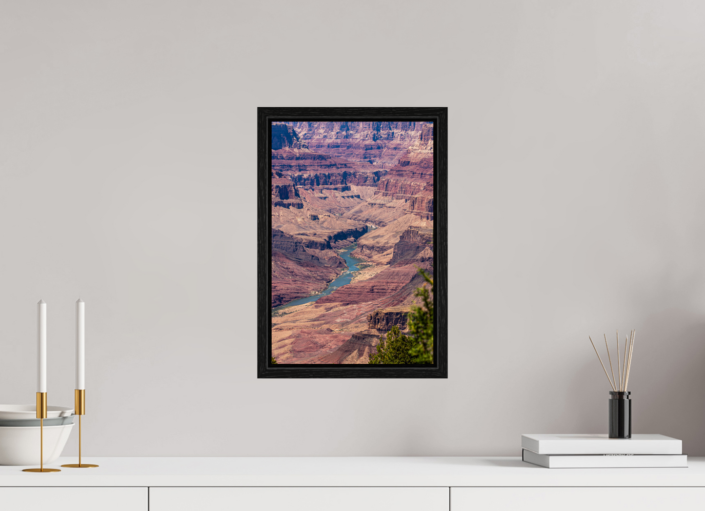 Beneath the Rim - Colorado River Grand Canyon Wall Art Print | Grand Canyon Close-Up Landscape