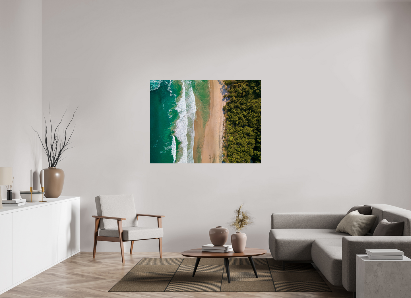 Edge of Paradise - Barrigona Aerial Beach Wall Art | Turquoise Ocean, Golden Sand & Jungle