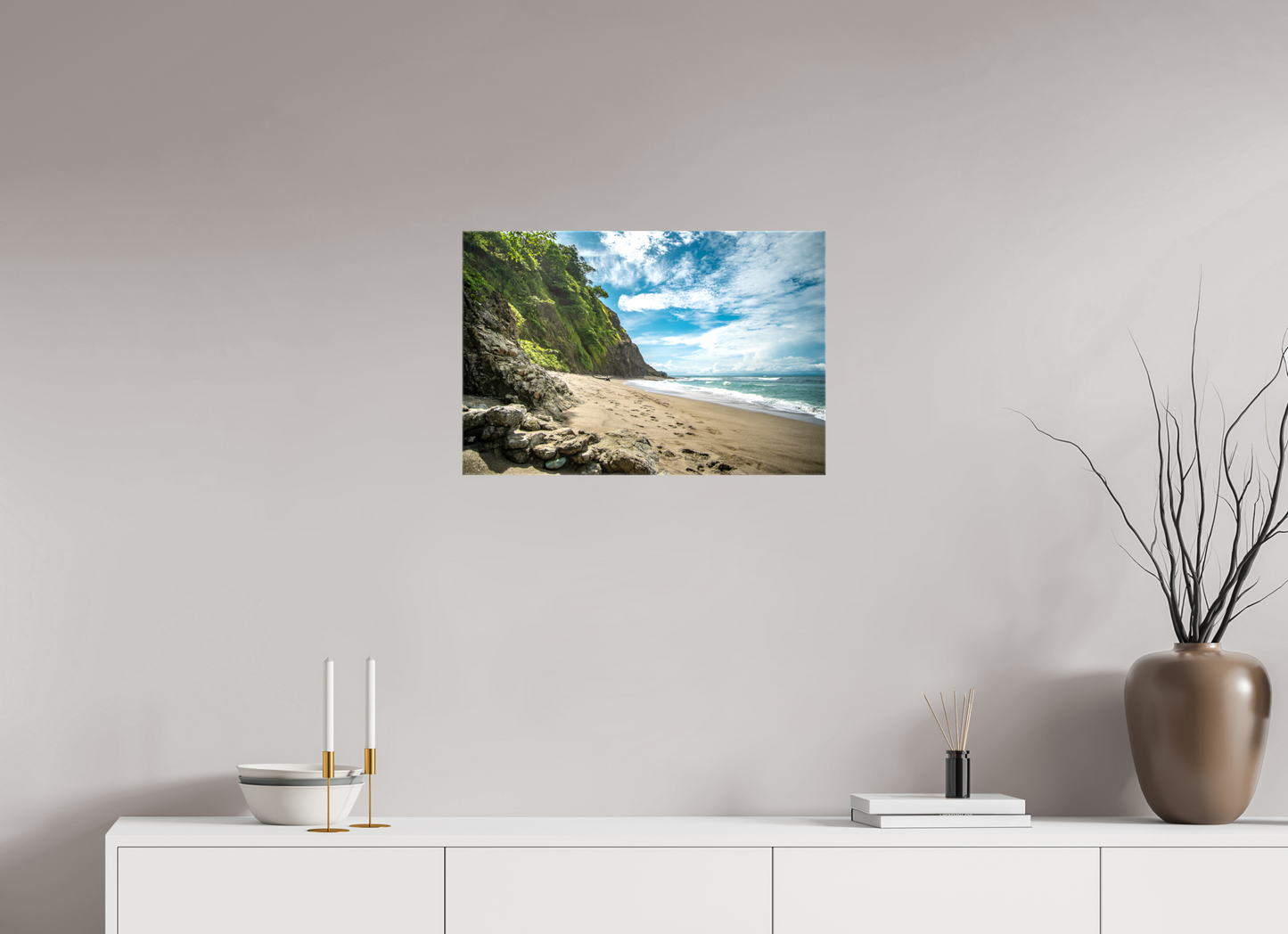 Untamed Peace - Playa Izquierda Coastal Wall Art Print | Turquoise Sea & Golden Sand