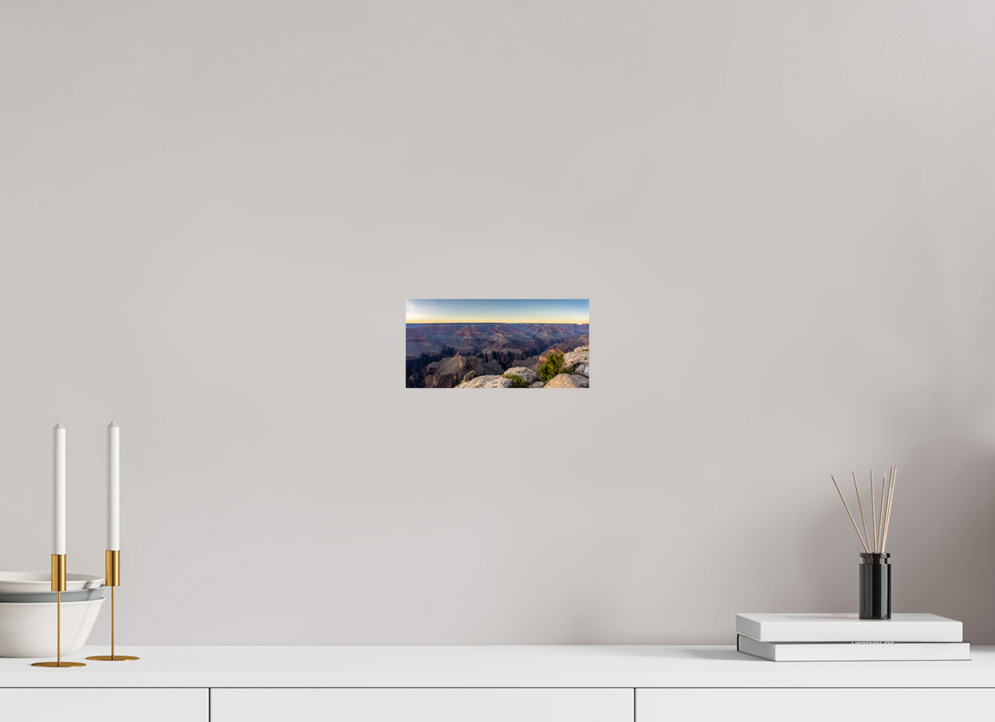 Twilight Reverie - Grand Canyon Blue Hour Panorama Print | Purple Cliffs & Fading Light from Hopi Point