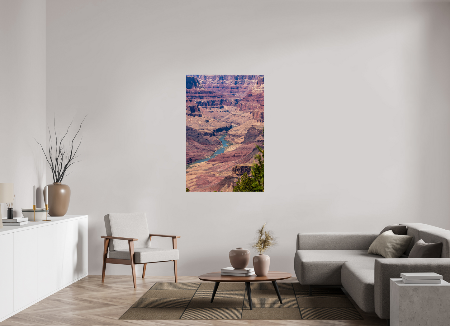 Beneath the Rim - Colorado River Grand Canyon Wall Art Print | Grand Canyon Close-Up Landscape