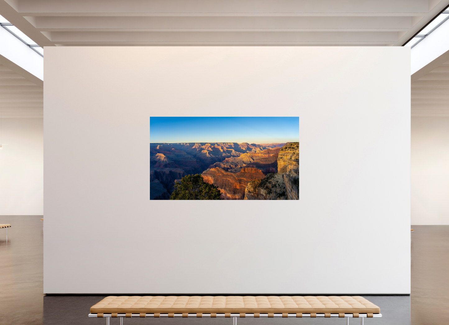 Painted Horizon – Grand Canyon Sunset Panorama Print | Red, Orange & Purple Landscape from Hopi Point