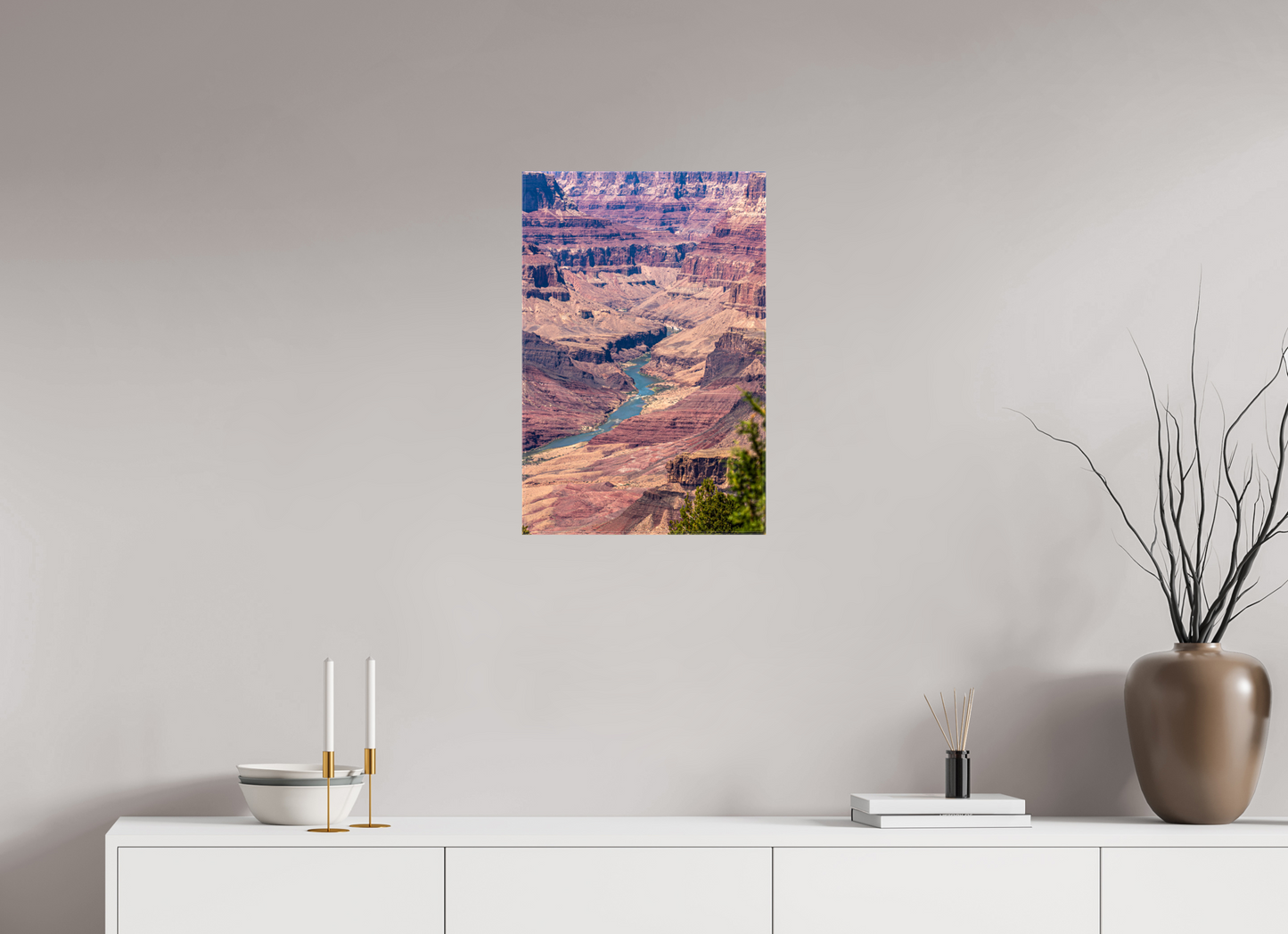 Beneath the Rim - Colorado River Grand Canyon Wall Art Print | Grand Canyon Close-Up Landscape