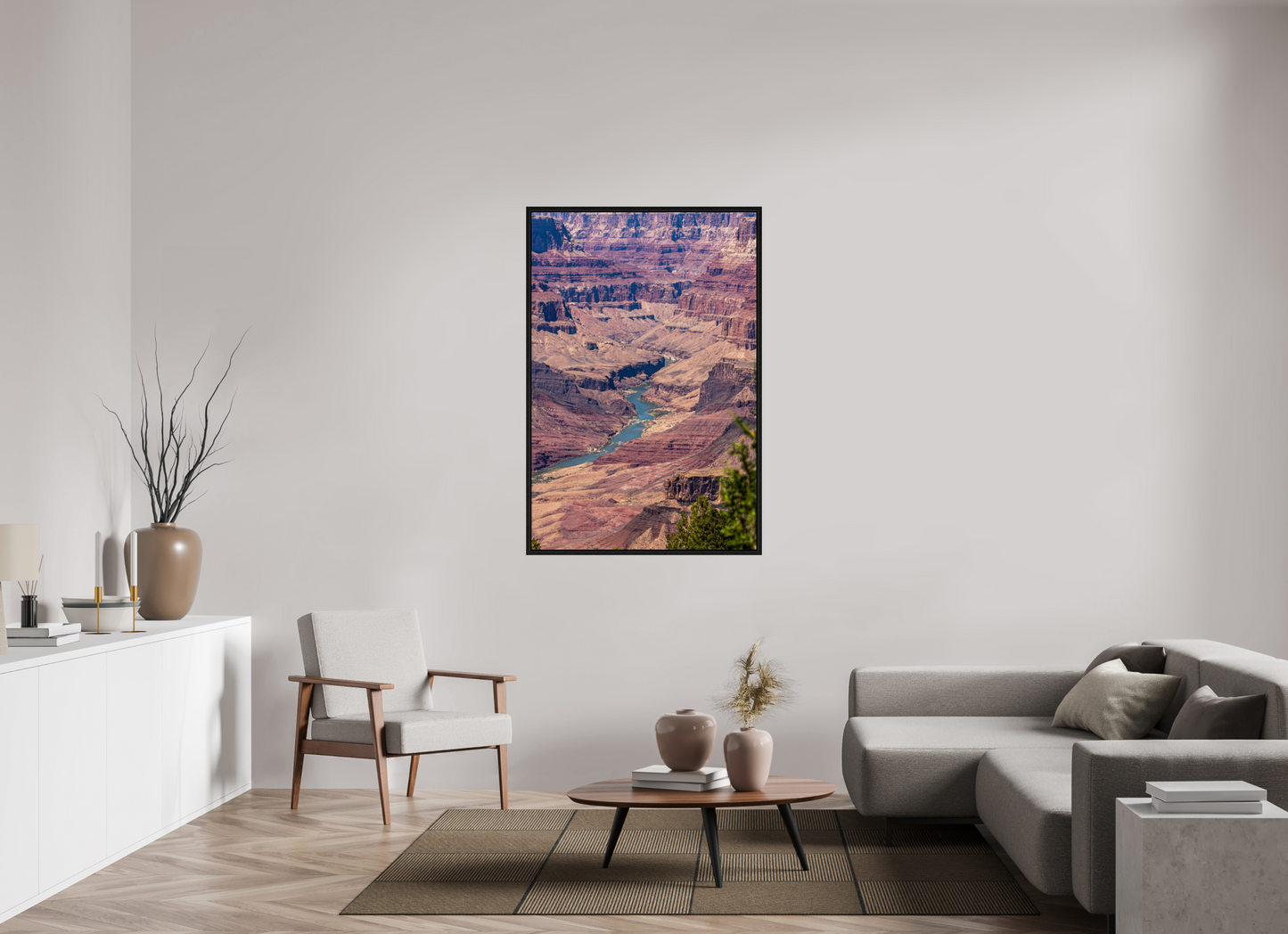 Beneath the Rim - Colorado River Grand Canyon Wall Art Print | Grand Canyon Close-Up Landscape