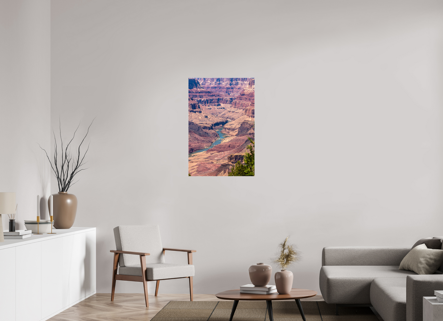 Beneath the Rim - Colorado River Grand Canyon Wall Art Print | Grand Canyon Close-Up Landscape