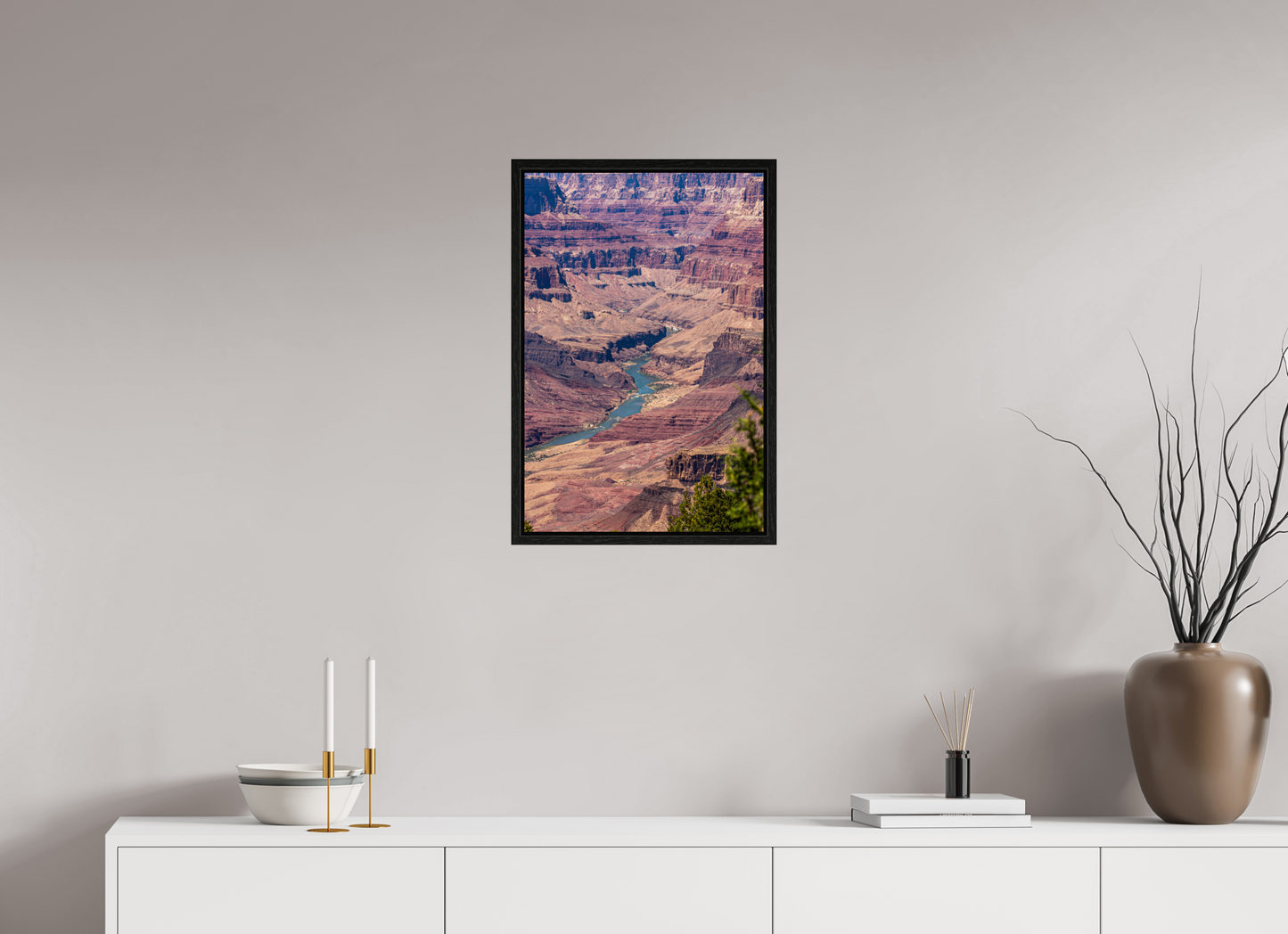 Beneath the Rim - Colorado River Grand Canyon Wall Art Print | Grand Canyon Close-Up Landscape