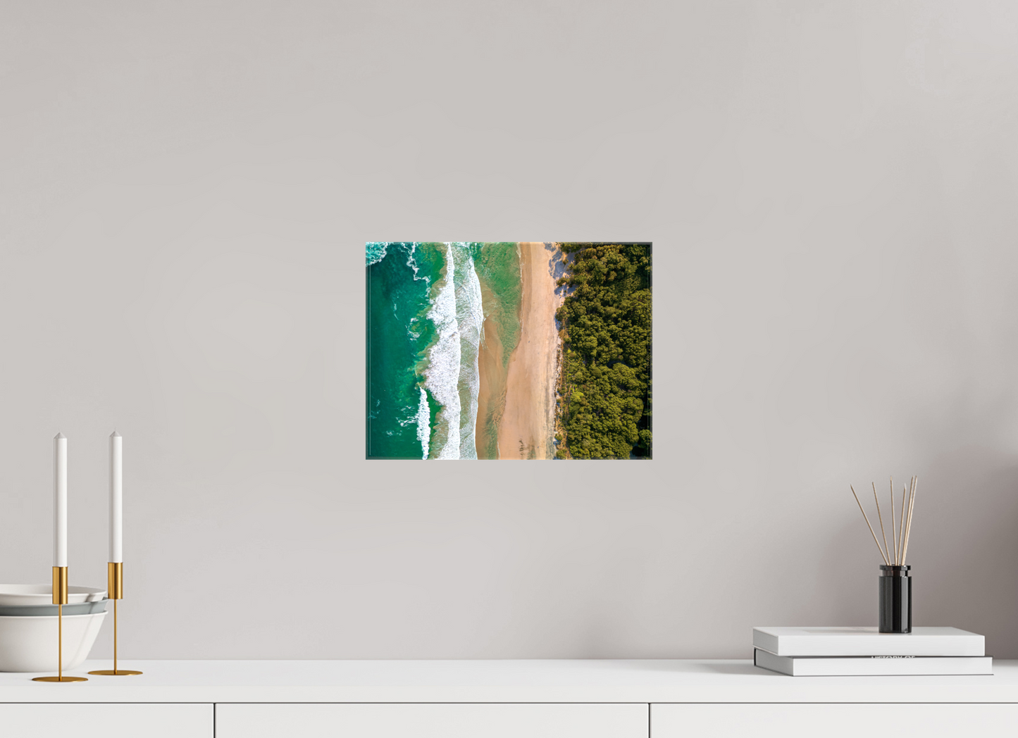 Edge of Paradise - Barrigona Aerial Beach Wall Art | Turquoise Ocean, Golden Sand & Jungle