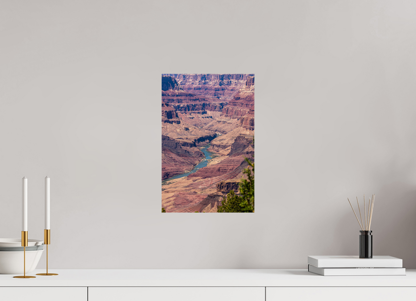 Beneath the Rim - Colorado River Grand Canyon Wall Art Print | Grand Canyon Close-Up Landscape