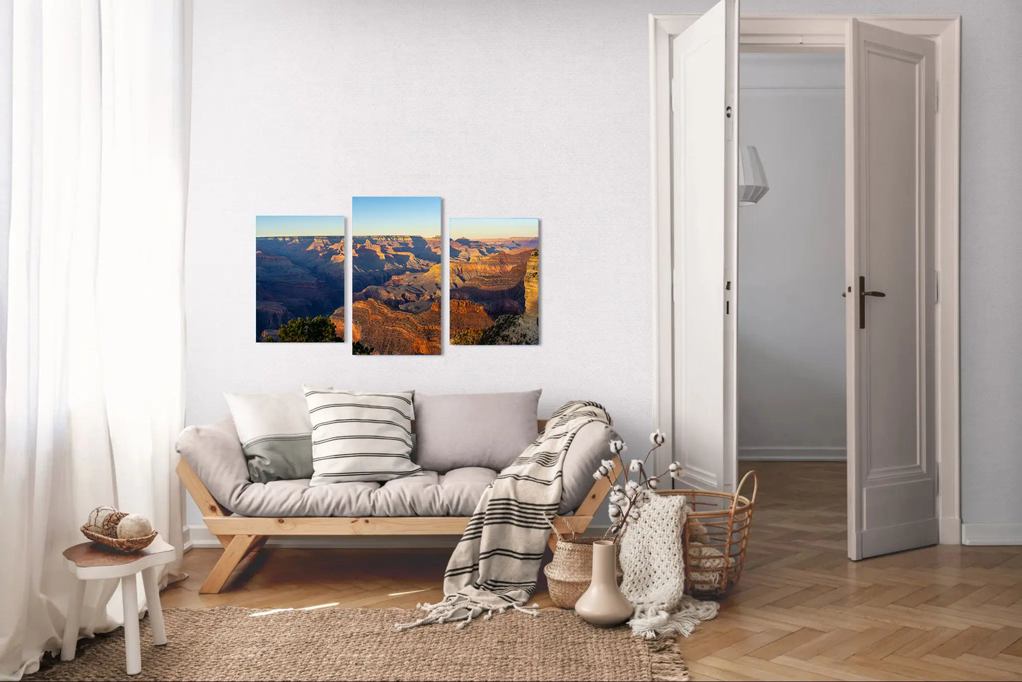 Painted Horizon – Grand Canyon Sunset Print | Red, Orange & Purple Landscape from Hopi Point
