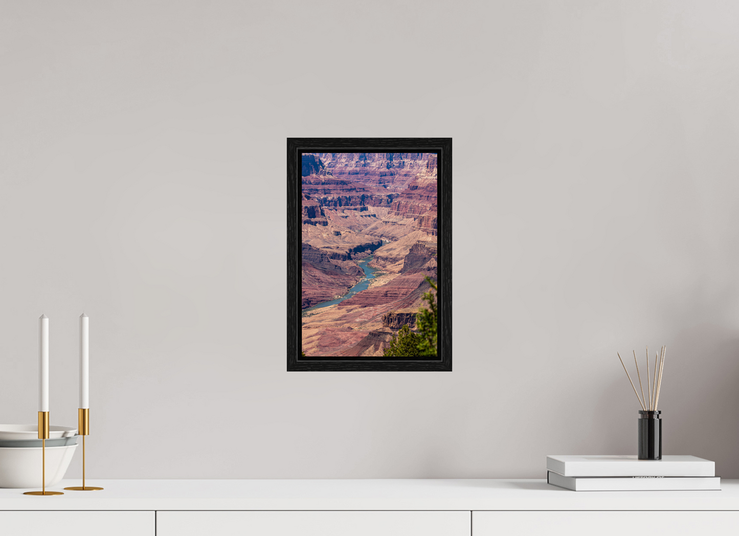 Beneath the Rim - Colorado River Grand Canyon Wall Art Print | Grand Canyon Close-Up Landscape