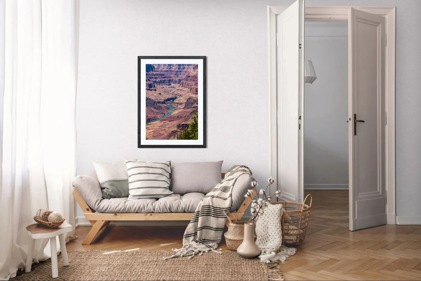 Beneath the Rim - Colorado River Grand Canyon Wall Art Print | Grand Canyon Close-Up Landscape