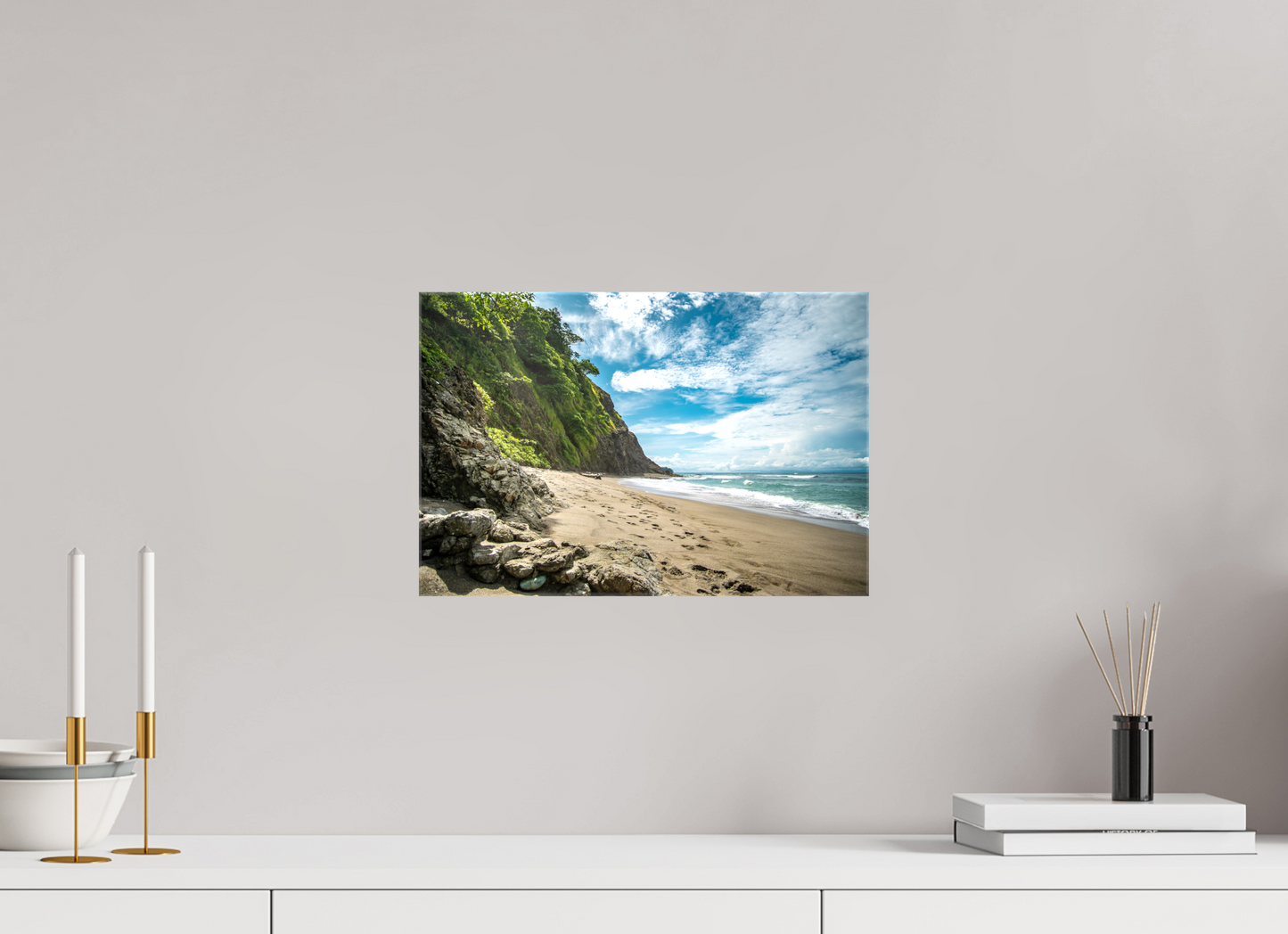 Untamed Peace - Playa Izquierda Coastal Wall Art Print | Turquoise Sea & Golden Sand