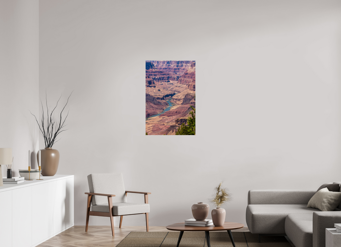 Beneath the Rim - Colorado River Grand Canyon Wall Art Print | Grand Canyon Close-Up Landscape
