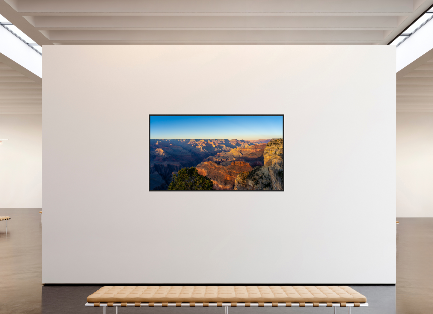Painted Horizon – Grand Canyon Sunset Panorama Print | Red, Orange & Purple Landscape from Hopi Point