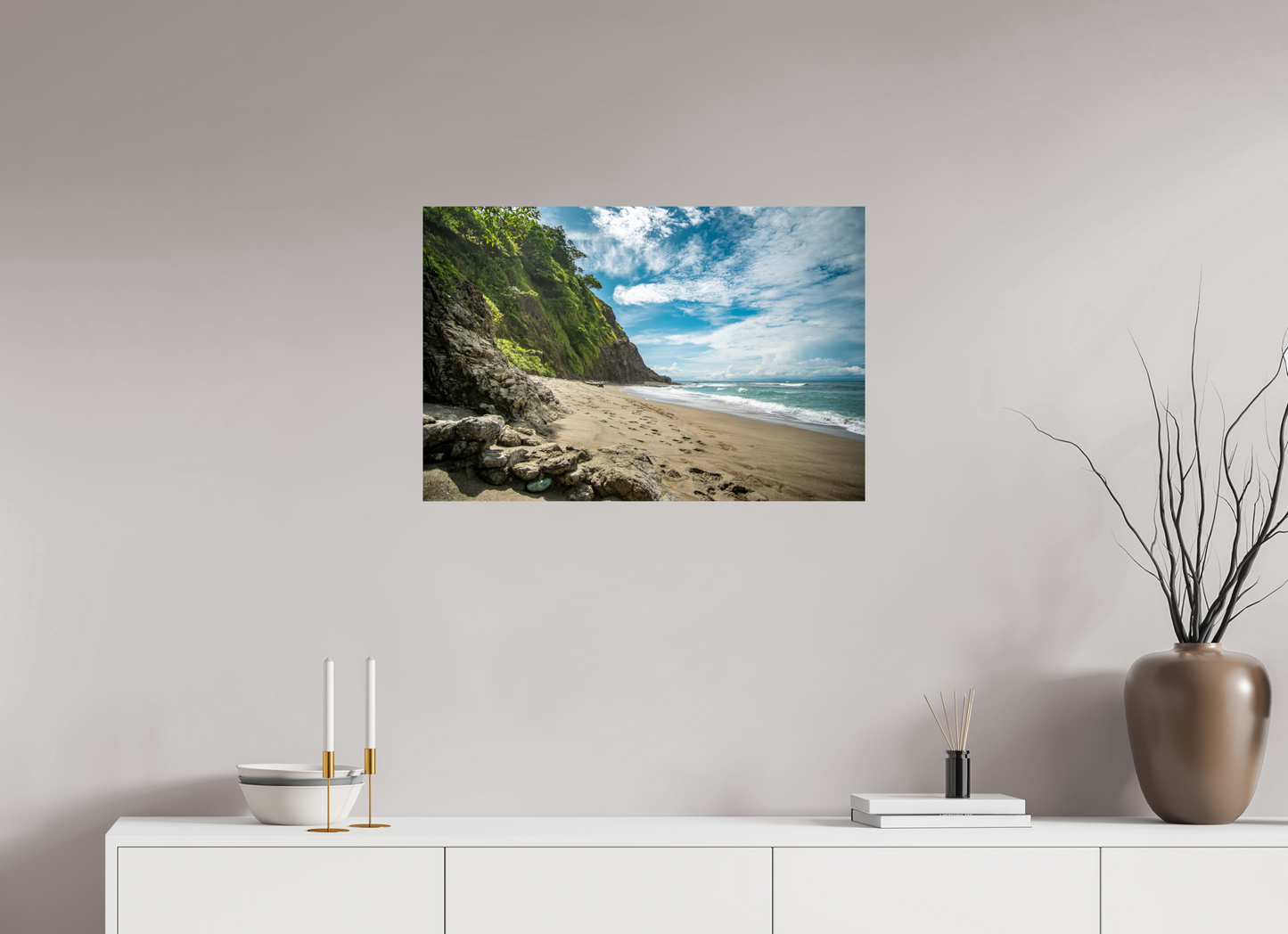 Untamed Peace - Playa Izquierda Coastal Wall Art Print | Turquoise Sea & Golden Sand