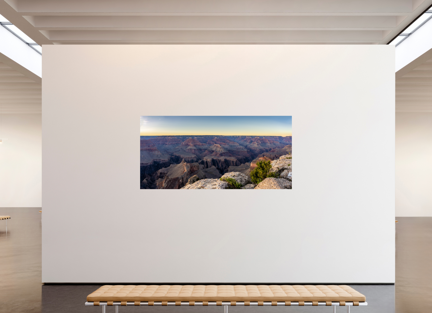 Twilight Reverie - Grand Canyon Blue Hour Panorama Print | Purple Cliffs & Fading Light from Hopi Point
