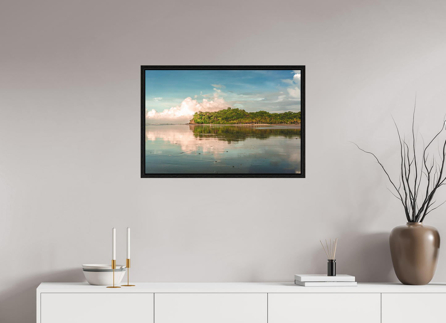 Low Tide Light - Cangrejal Tropical Sunrise Beach Photography Print