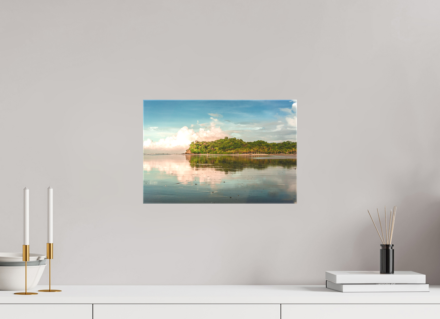 Low Tide Light - Cangrejal Tropical Sunrise Beach Photography Print