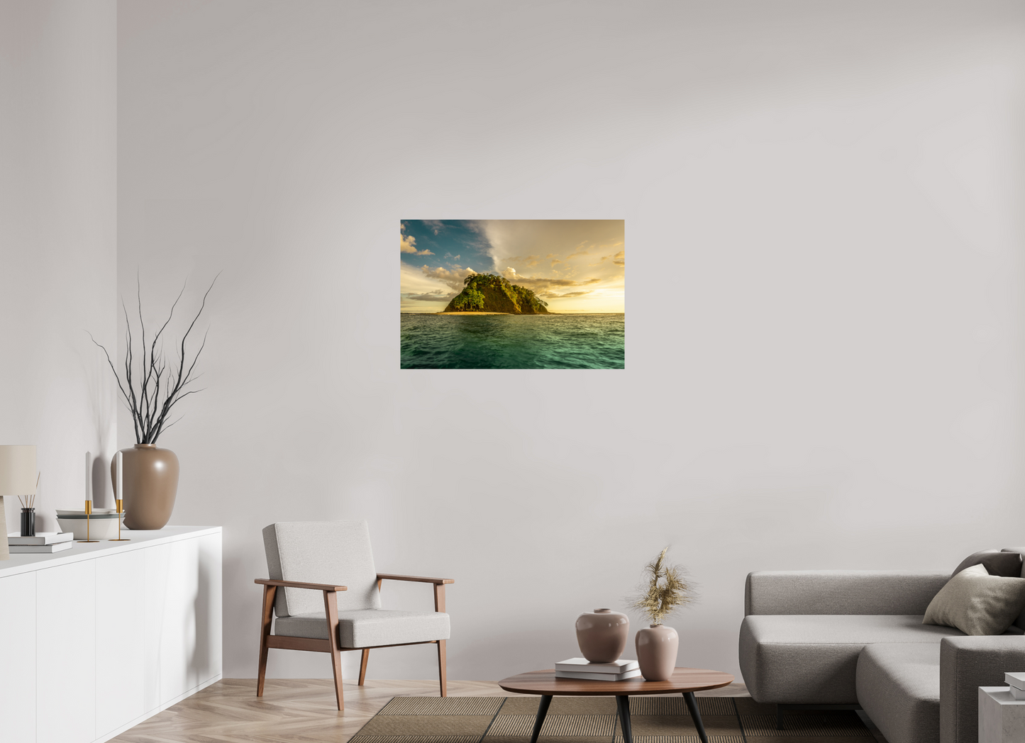 Aligned by Light - Isla Chora Sunset Beach Photography Print