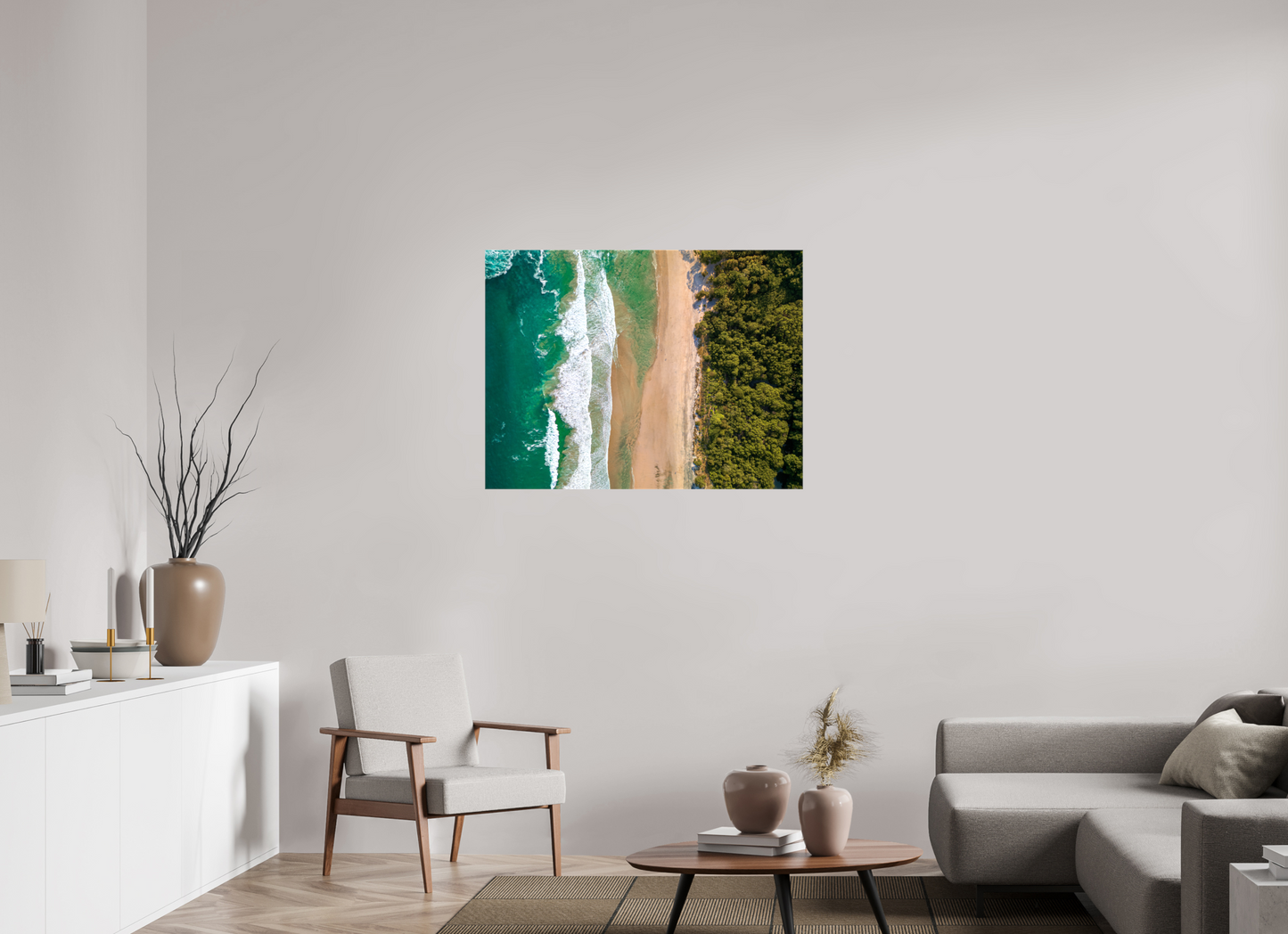 Edge of Paradise - Barrigona Aerial Beach Wall Art | Turquoise Ocean, Golden Sand & Jungle