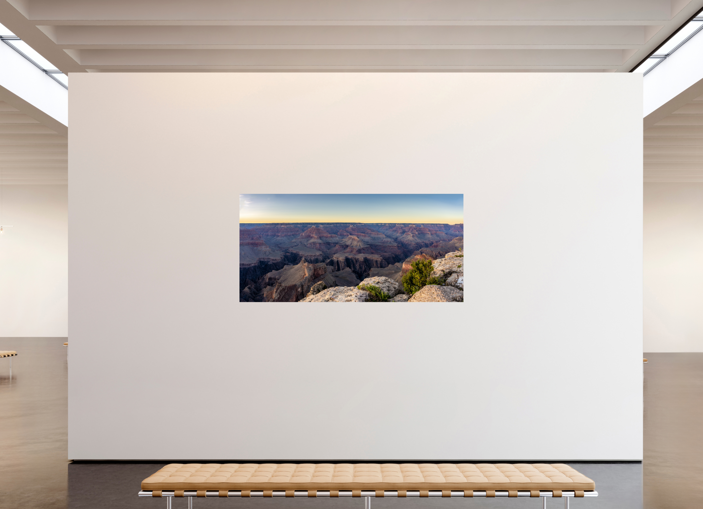 Twilight Reverie - Grand Canyon Blue Hour Panorama Print | Purple Cliffs & Fading Light from Hopi Point