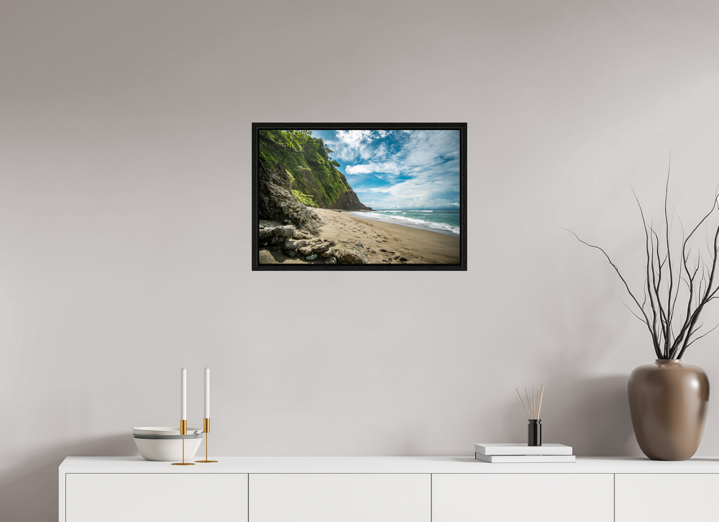 Untamed Peace - Playa Izquierda Coastal Wall Art Print | Turquoise Sea & Golden Sand