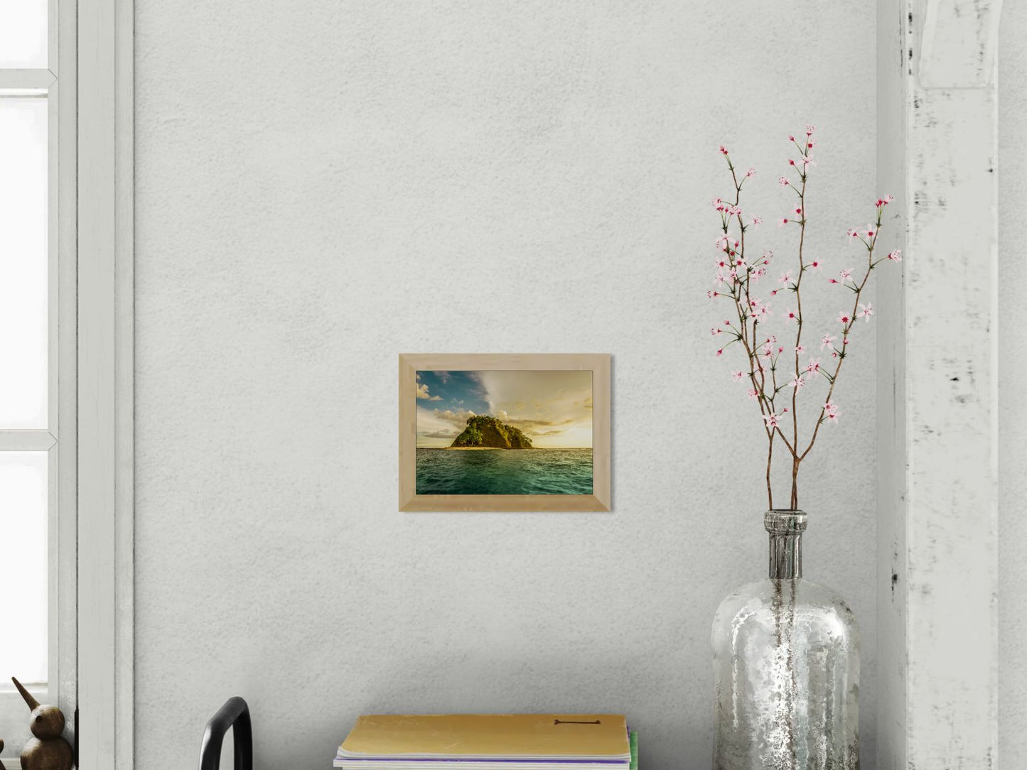 Aligned by Light - Isla Chora Sunset Beach Photography Print