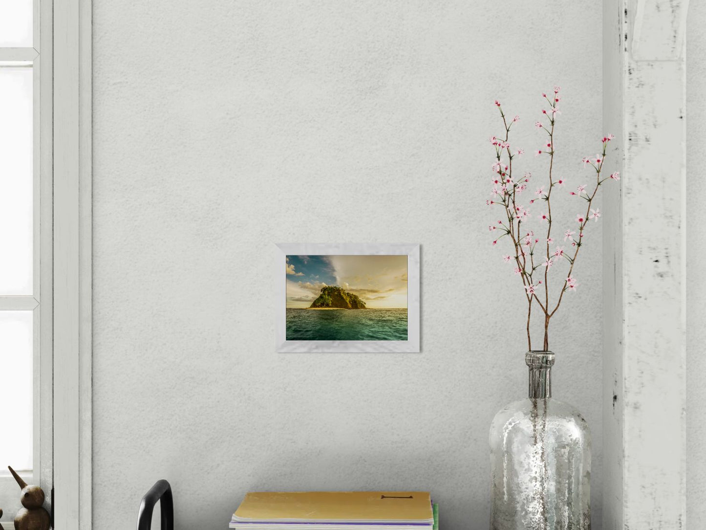Aligned by Light - Isla Chora Sunset Beach Photography Print
