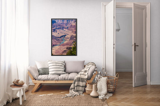 Beneath the Rim - Colorado River Grand Canyon Wall Art Print | Grand Canyon Close-Up Landscape