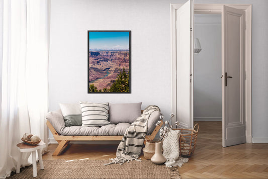 Riverbend Horizon - Grand Canyon Vertical Wall Art Print | Colorado River from Navajo Point
