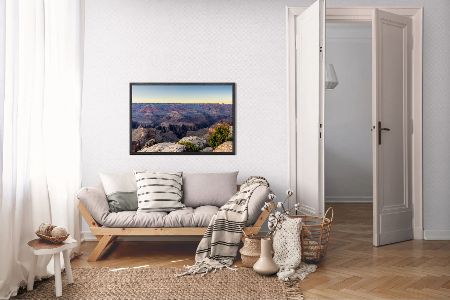 Twilight Reverie - Grand Canyon Blue Hour Print | Purple Cliffs & Fading Light from Hopi Point