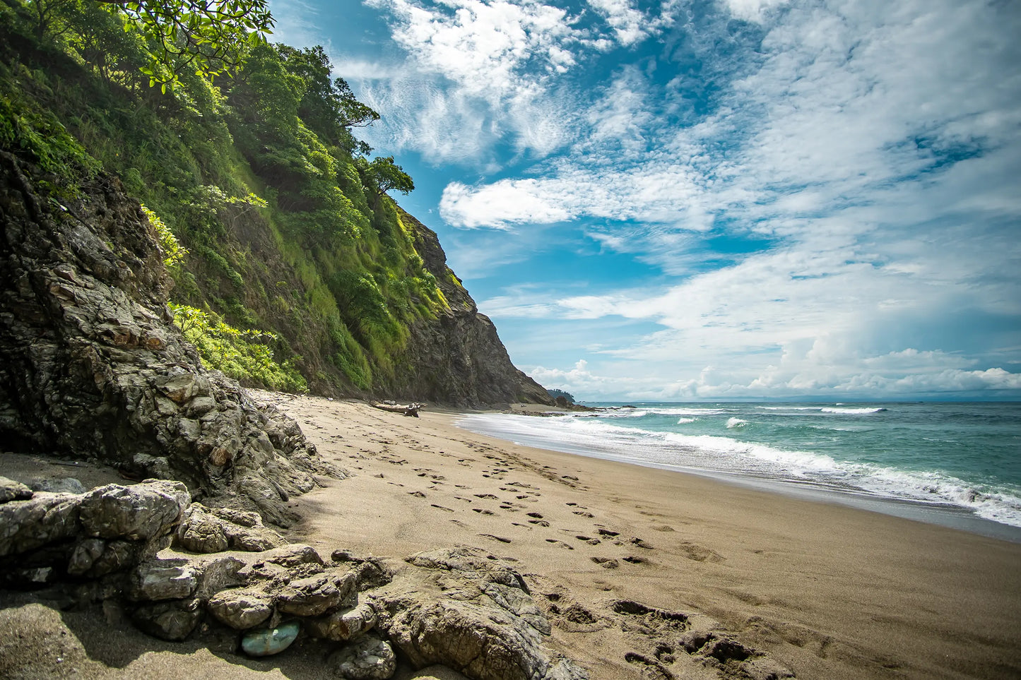 Untamed Peace - Playa Izquierda Coastal Wall Art Print | Turquoise Sea & Golden Sand