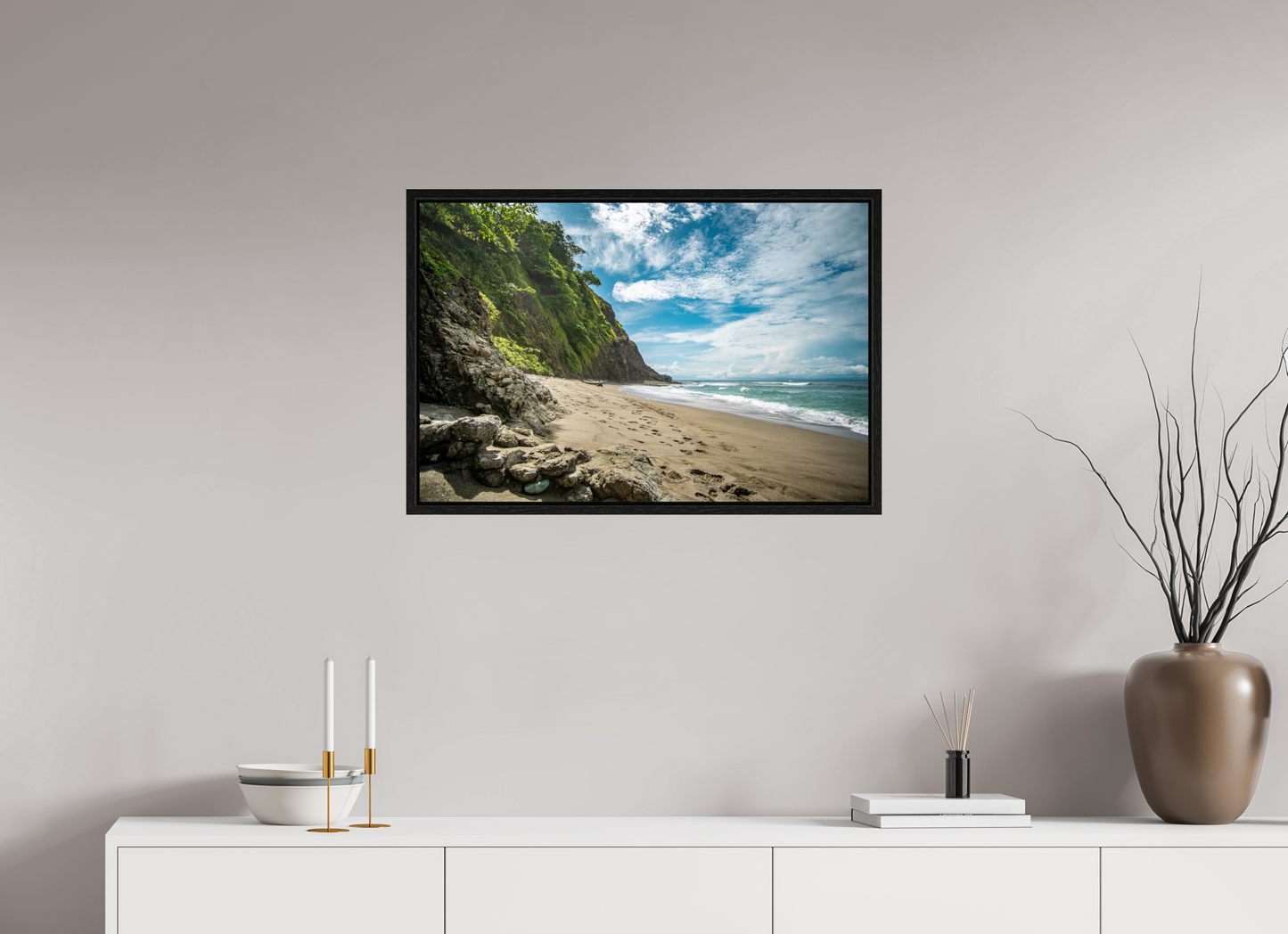 Untamed Peace - Playa Izquierda Coastal Wall Art Print | Turquoise Sea & Golden Sand