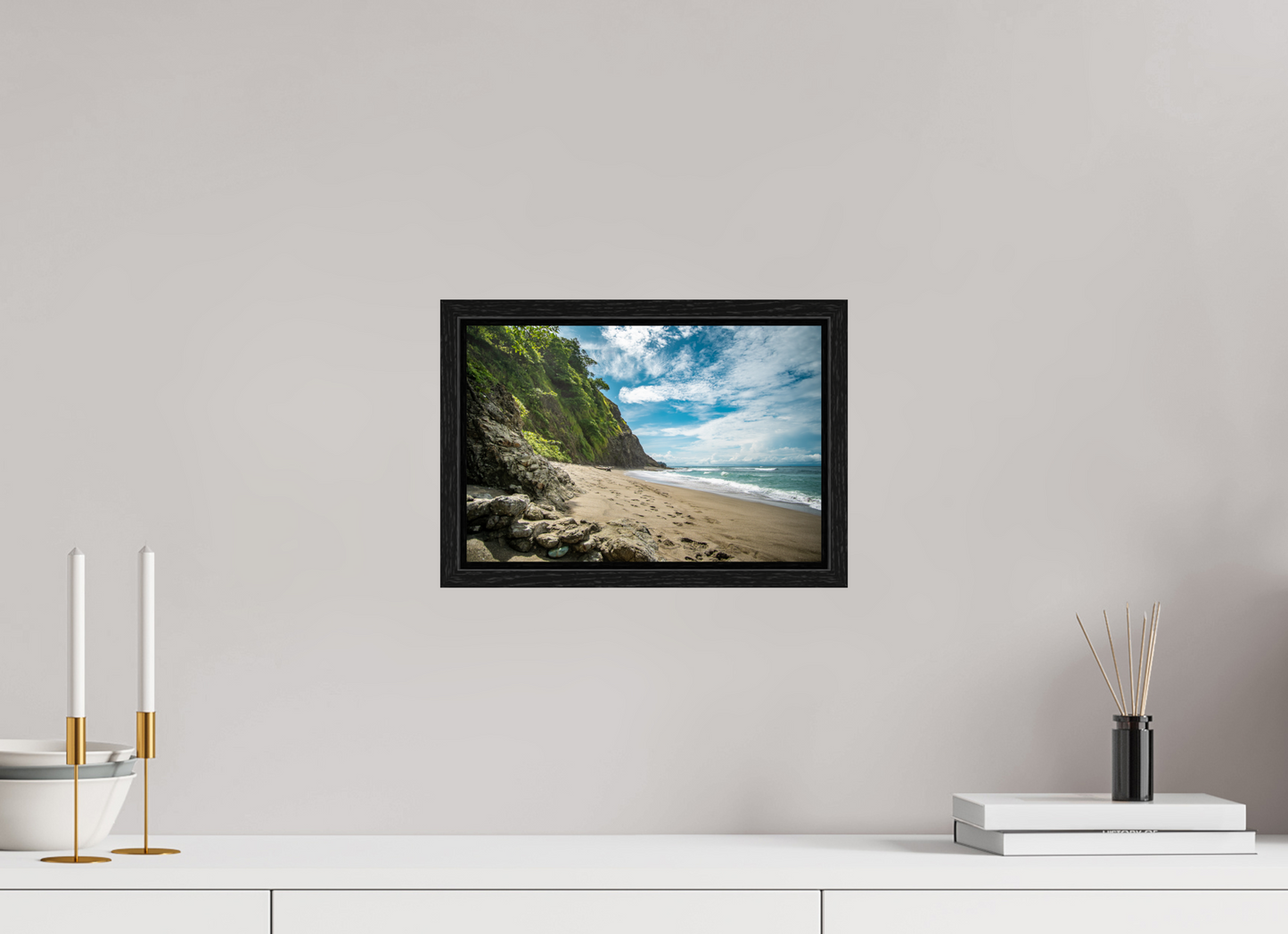 Untamed Peace - Playa Izquierda Coastal Wall Art Print | Turquoise Sea & Golden Sand