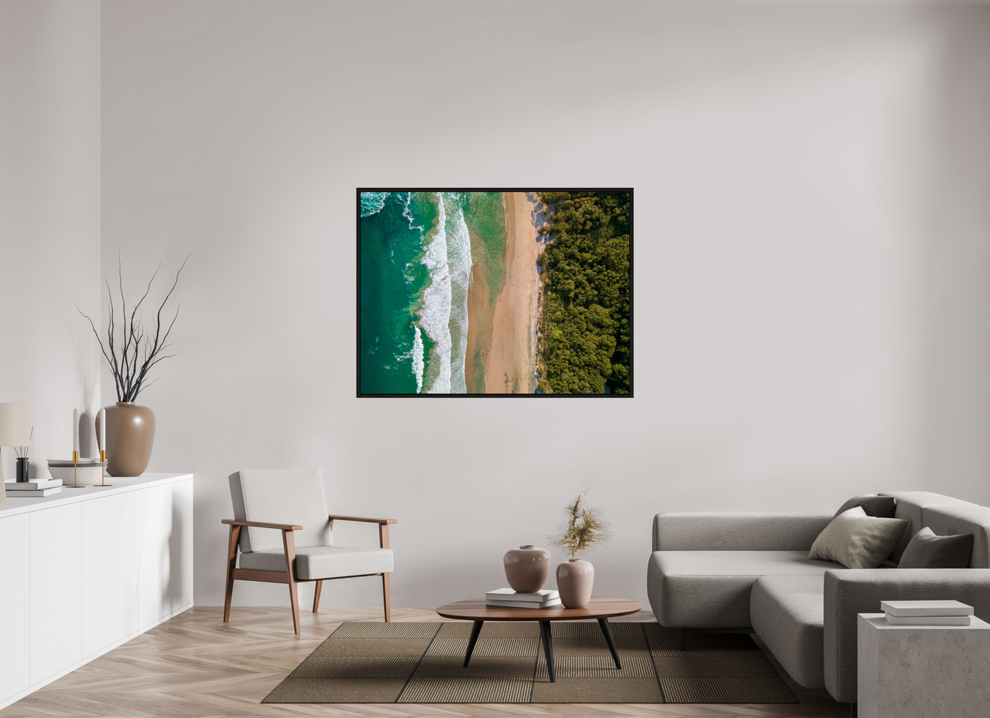 Edge of Paradise - Barrigona Aerial Beach Wall Art | Turquoise Ocean, Golden Sand & Jungle