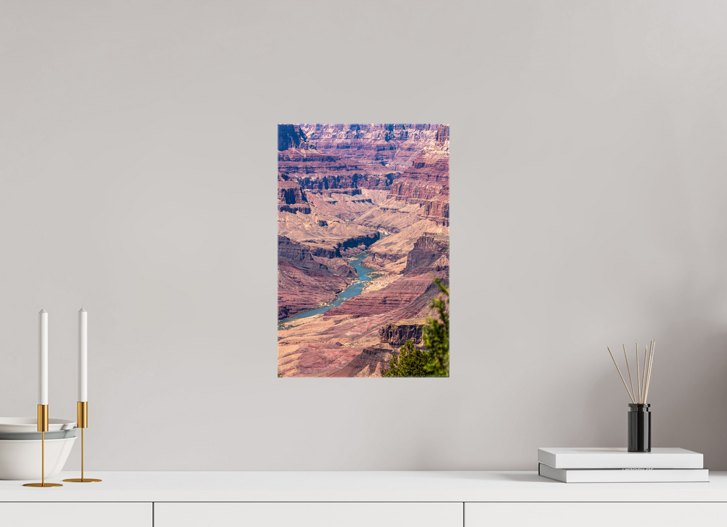 Beneath the Rim - Colorado River Grand Canyon Wall Art Print | Grand Canyon Close-Up Landscape