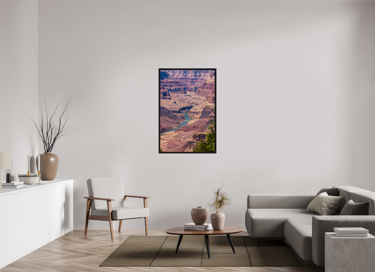 Beneath the Rim - Colorado River Grand Canyon Wall Art Print | Grand Canyon Close-Up Landscape