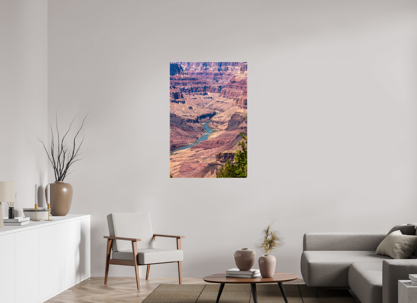 Beneath the Rim - Colorado River Grand Canyon Wall Art Print | Grand Canyon Close-Up Landscape