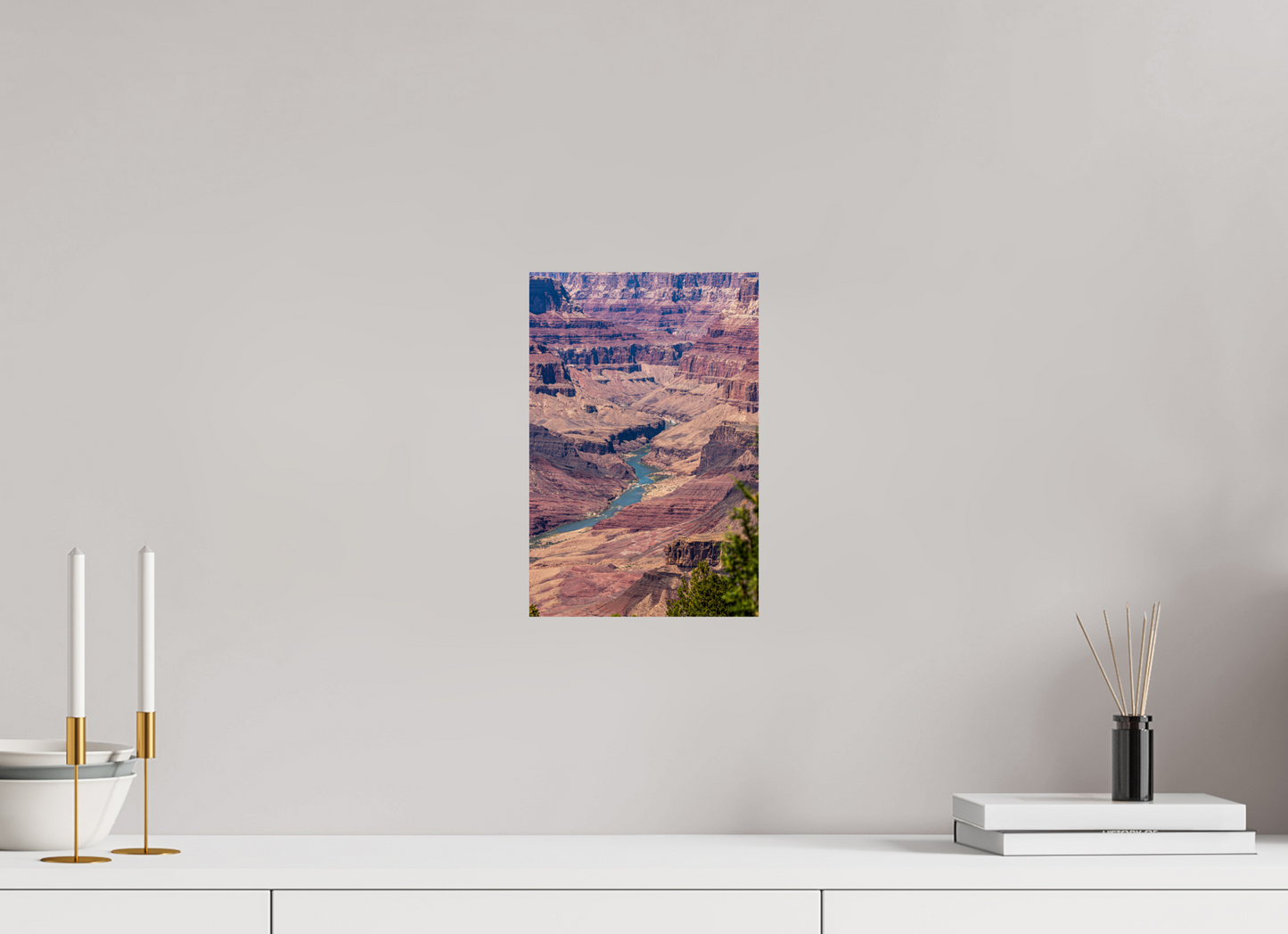 Beneath the Rim - Colorado River Grand Canyon Wall Art Print | Grand Canyon Close-Up Landscape
