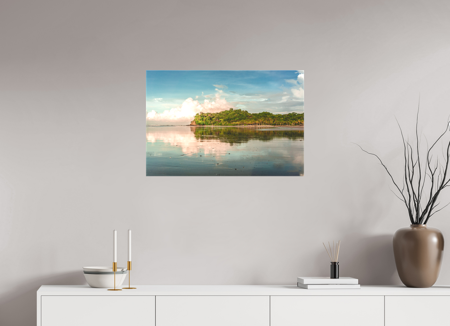 Low Tide Light - Cangrejal Tropical Sunrise Beach Photography Print