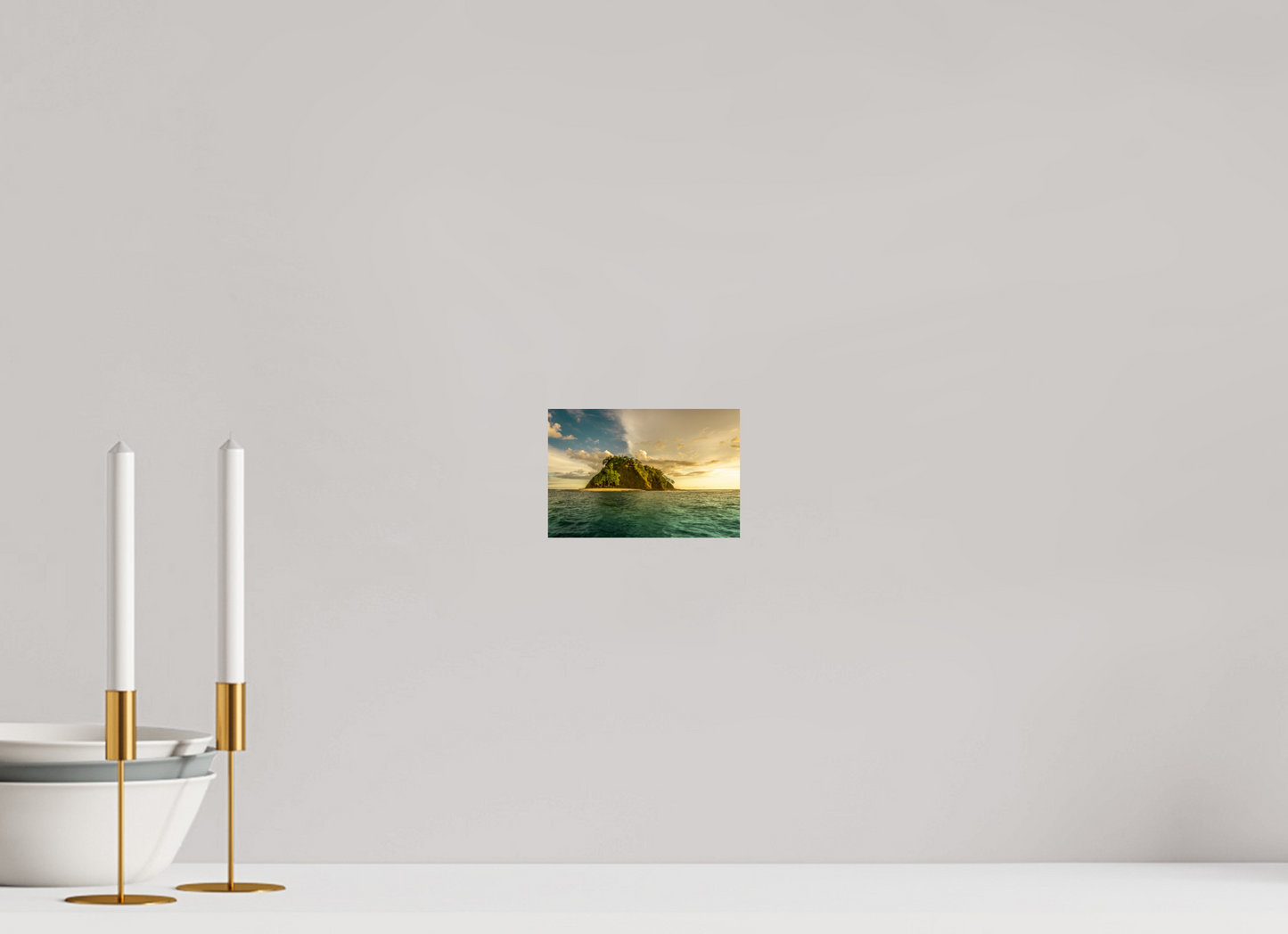 Aligned by Light - Isla Chora Sunset Beach Photography Print