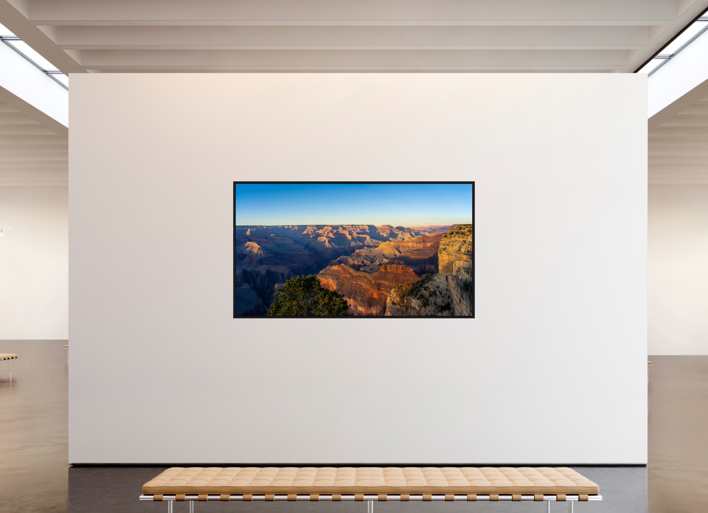 Painted Horizon – Grand Canyon Sunset Panorama Print | Red, Orange & Purple Landscape from Hopi Point