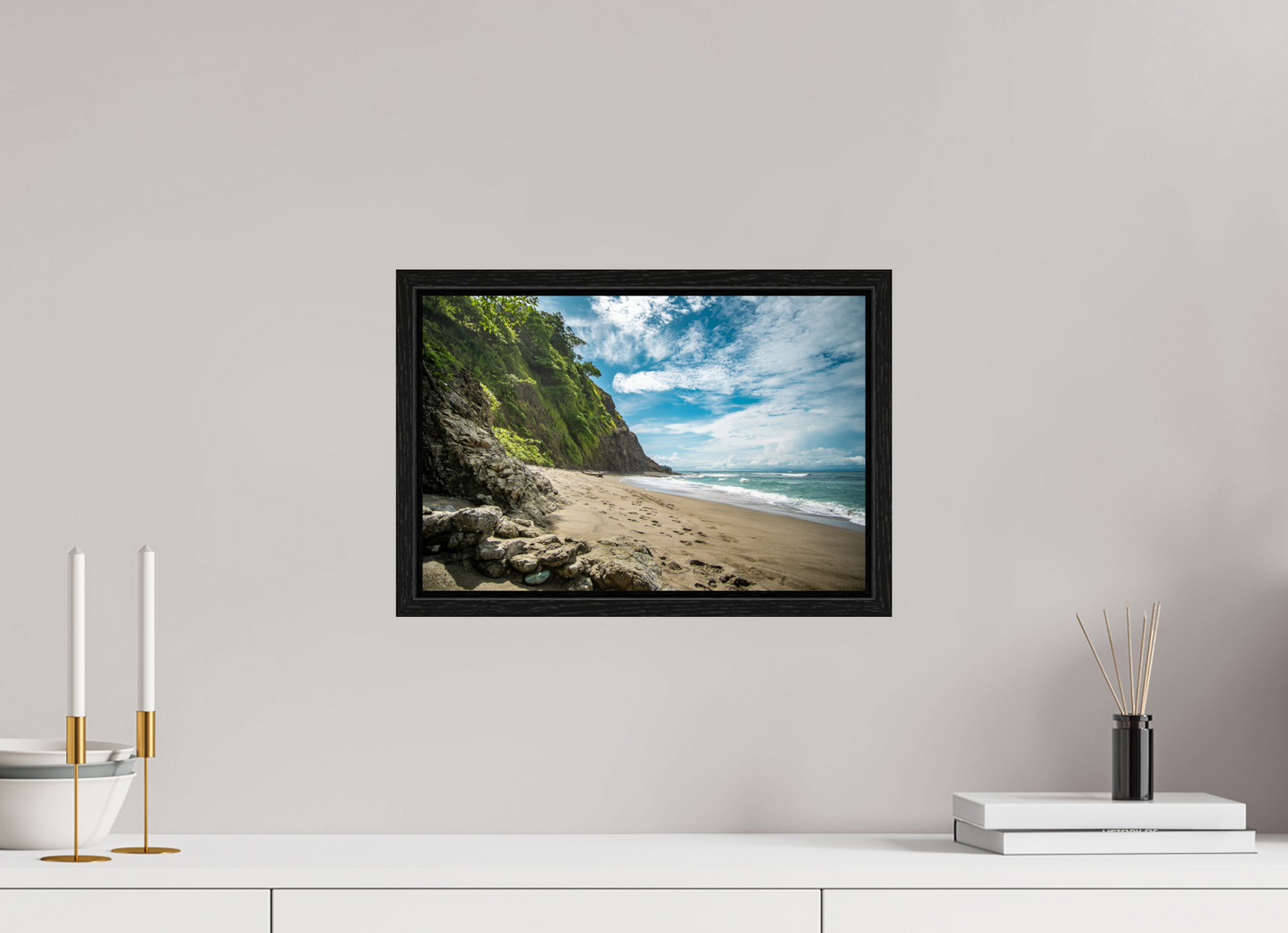 Untamed Peace - Playa Izquierda Coastal Wall Art Print | Turquoise Sea & Golden Sand